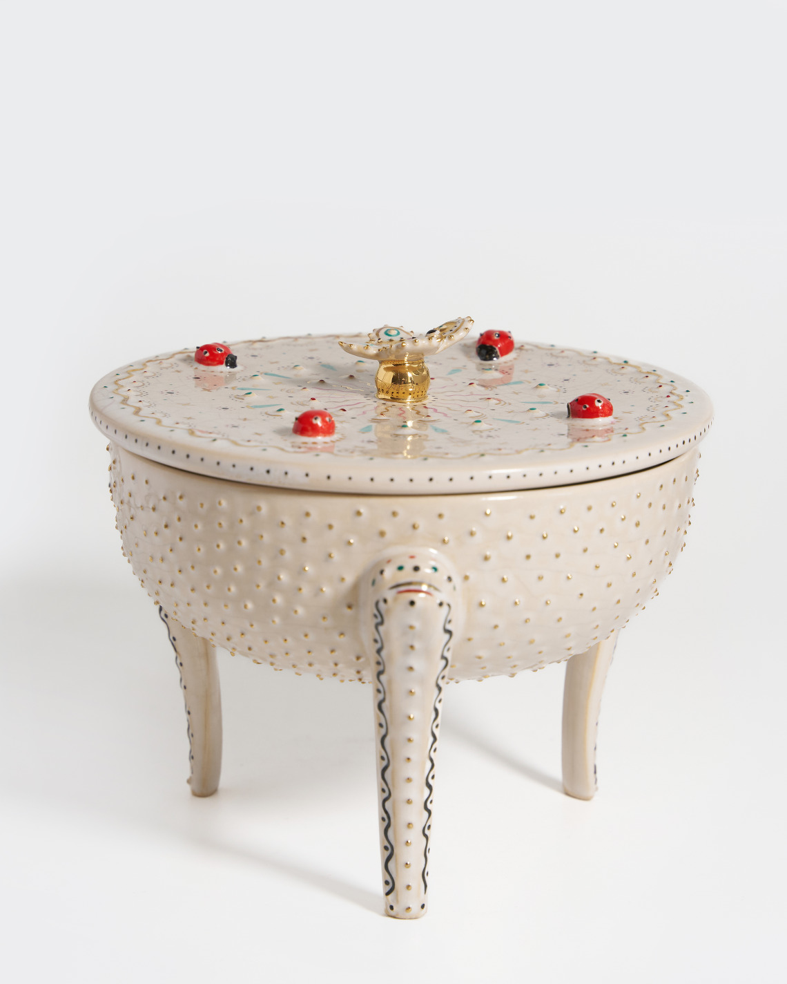 Box with Golden Butterfly and Dushnil Ladybugs