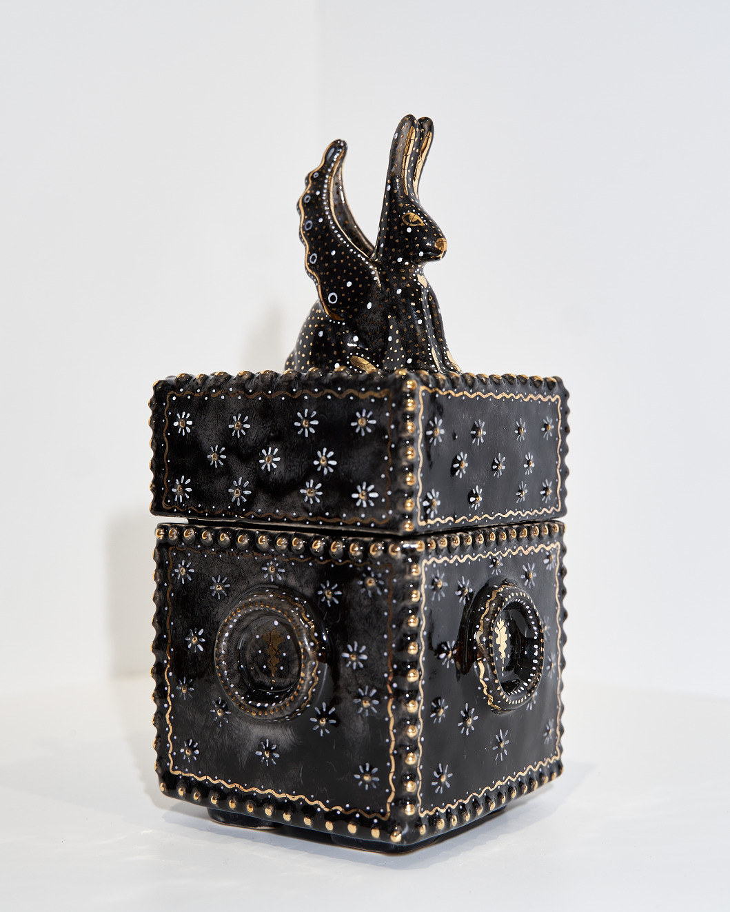 Chest with Flying Hare (black)